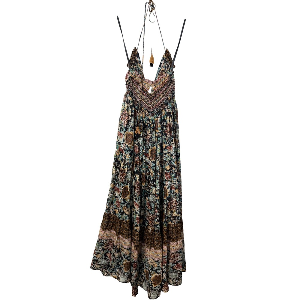 Free People Brown Floral Halter Maxi Dress - Picture 6 of 8